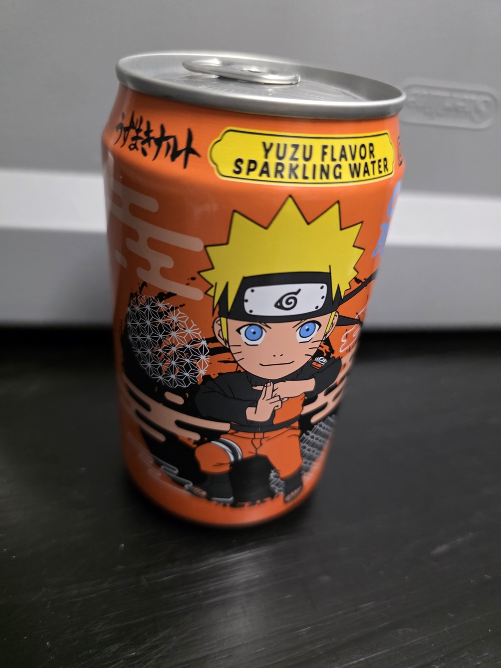 Naruto Yuzu Flavor Sparkling Water - Orange Can Collectors